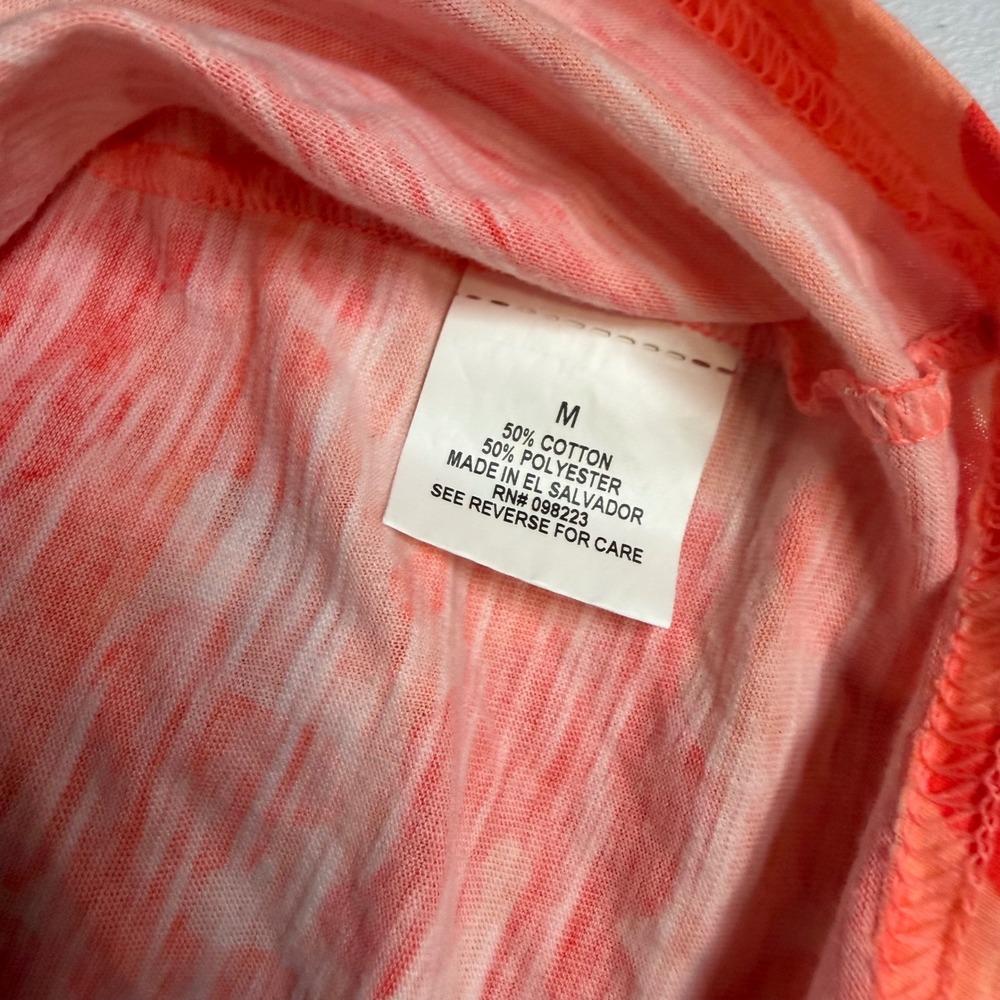 BCG Tank Top Cotton Blend Orange Camo Print Racerback Athletic Sporty - Picture 5 of 6